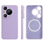 For Huawei Pura 70 Pro Magnetic Case Precise Cutouts Liquid Silicone + PC Phone Cover