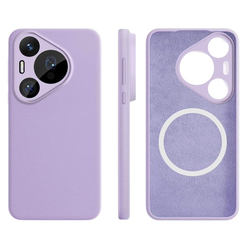 For Huawei Pura 70 Pro Magnetic Case Precise Cutouts Liquid Silicone + PC Phone Cover