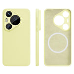 For Huawei Pura 70 Pro Magnetic Case Precise Cutouts Liquid Silicone + PC Phone Cover
