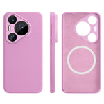 For Huawei Pura 70 Pro Magnetic Case Precise Cutouts Liquid Silicone + PC Phone Cover