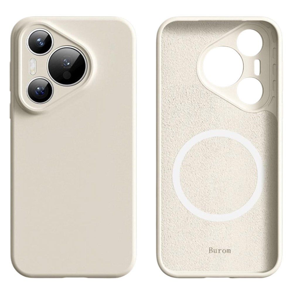 For Huawei Pura 70 Magnetic Case Precise Cutouts Liquid Silicone + PC Phone Cover