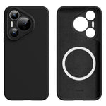 For Huawei Pura 70 Magnetic Case Precise Cutouts Liquid Silicone + PC Phone Cover