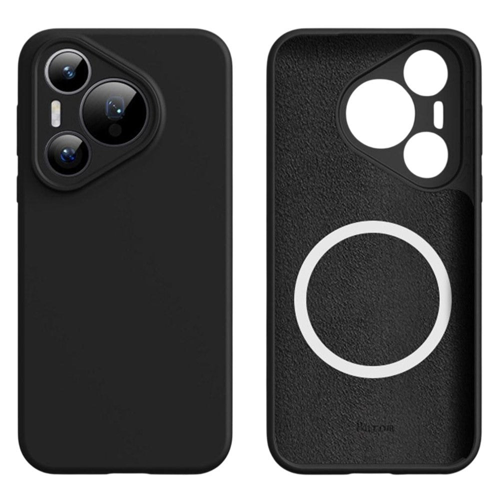 For Huawei Pura 70 Magnetic Case Precise Cutouts Liquid Silicone + PC Phone Cover