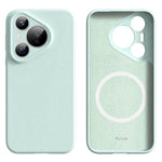 For Huawei Pura 70 Magnetic Case Precise Cutouts Liquid Silicone + PC Phone Cover