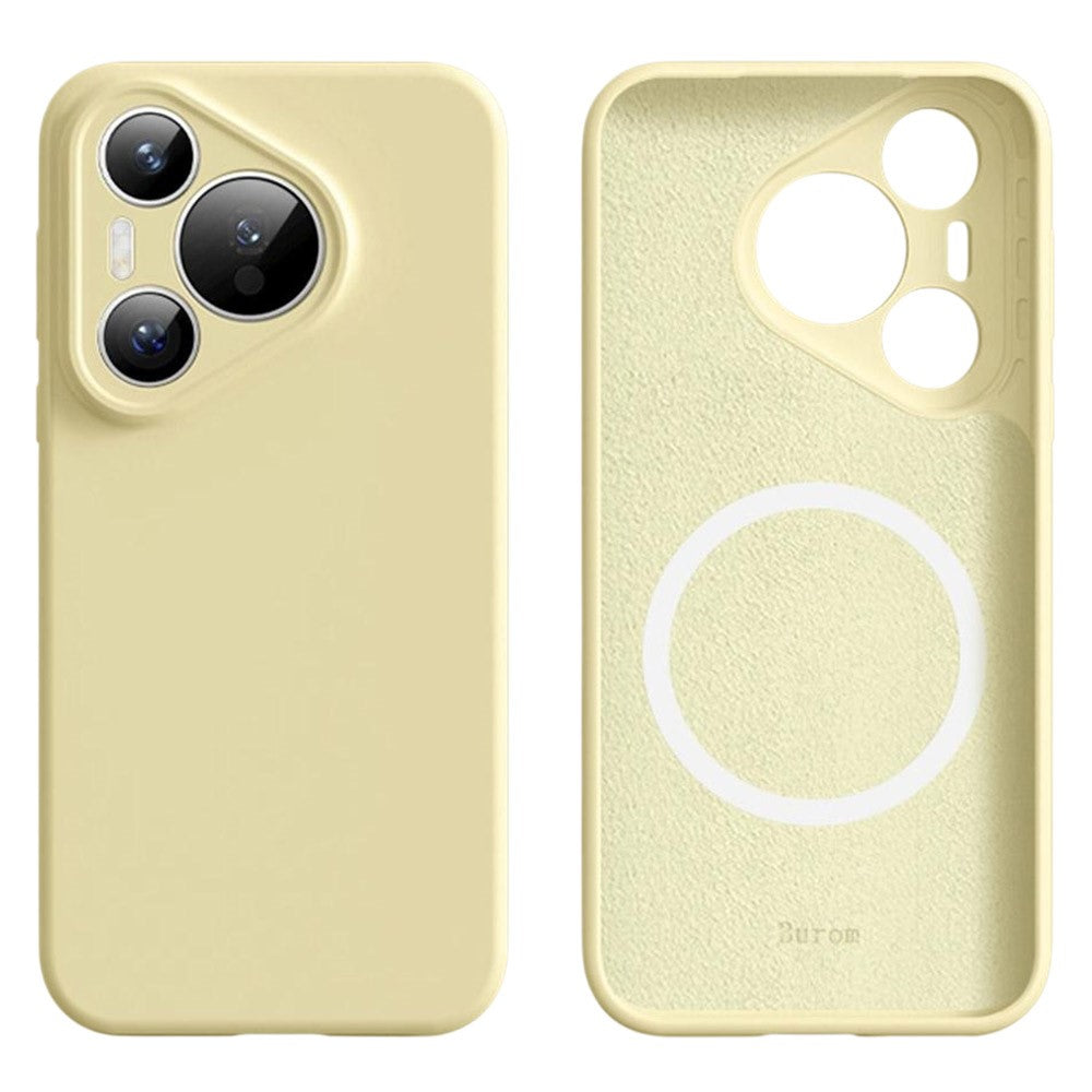 For Huawei Pura 70 Magnetic Case Precise Cutouts Liquid Silicone + PC Phone Cover
