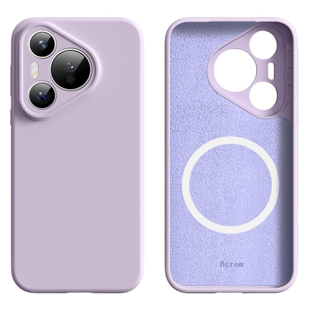 For Huawei Pura 70 Magnetic Case Precise Cutouts Liquid Silicone + PC Phone Cover