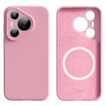 For Huawei Pura 70 Magnetic Case Precise Cutouts Liquid Silicone + PC Phone Cover