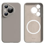 For Huawei Pura 70 Magnetic Case Precise Cutouts Liquid Silicone + PC Phone Cover