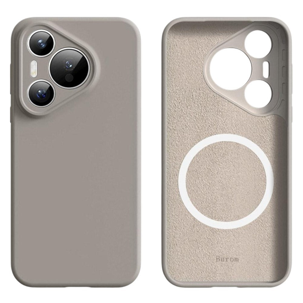 For Huawei Pura 70 Magnetic Case Precise Cutouts Liquid Silicone + PC Phone Cover