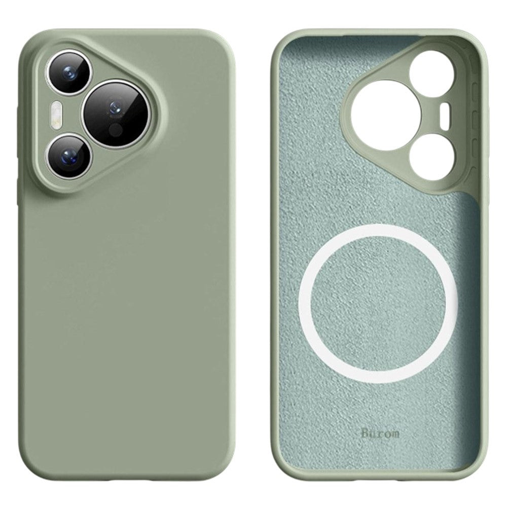 For Huawei Pura 70 Magnetic Case Precise Cutouts Liquid Silicone + PC Phone Cover