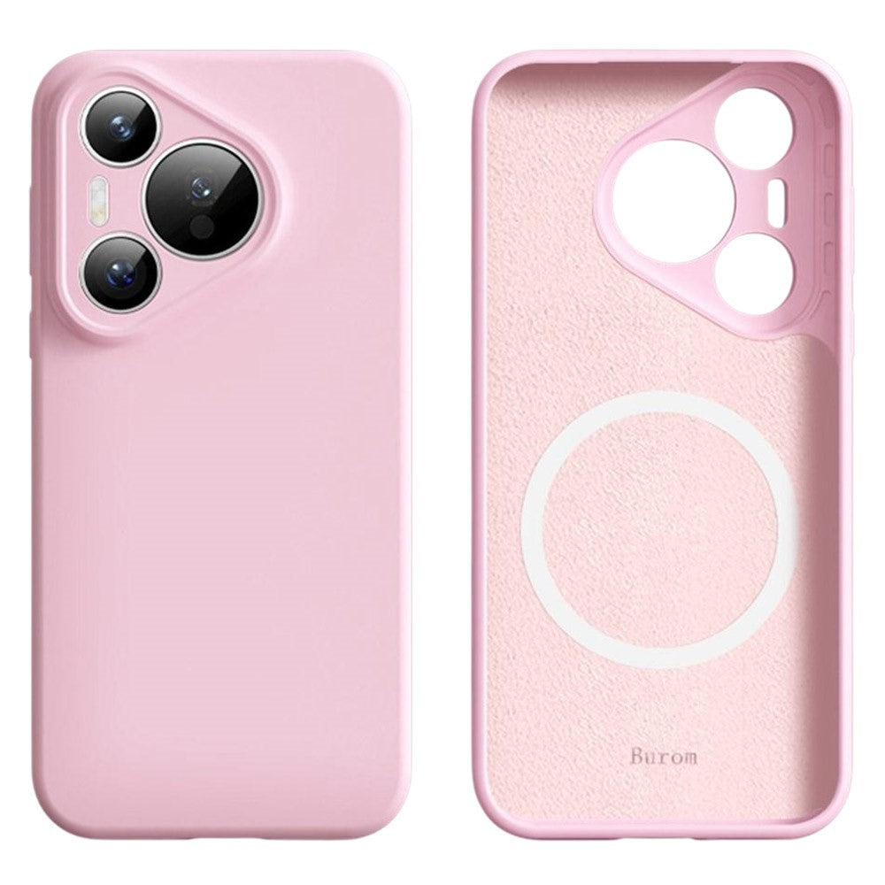 For Huawei Pura 70 Magnetic Case Precise Cutouts Liquid Silicone + PC Phone Cover