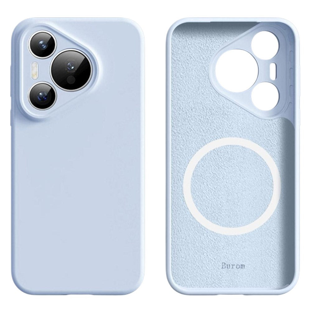 For Huawei Pura 70 Magnetic Case Precise Cutouts Liquid Silicone + PC Phone Cover