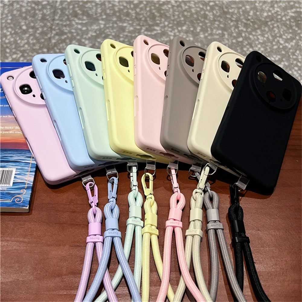 For Oppo Find X8 Ultra 5G Case Precise Cutouts Liquid Silicone + PC Phone Cover with Wrist Strap