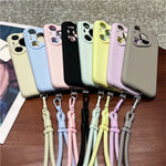 For Huawei Pura 70 Pro Case Precise Cutouts Liquid Silicone + PC Phone Cover with Wrist Strap