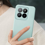 For Xiaomi 14 Pro Case Precise Cutouts Liquid Silicone + PC Shockproof Phone Cover