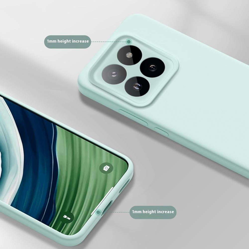 For Xiaomi 14 Pro Case Precise Cutouts Liquid Silicone + PC Shockproof Phone Cover