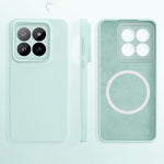 For Xiaomi 14 Pro Magnetic Case Precise Cutouts Liquid Silicone + PC Phone Cover