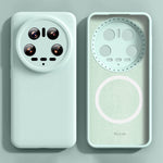 For Xiaomi 14 Ultra Magnetic Case Precise Cutouts Liquid Silicone + PC Phone Cover