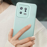 For Xiaomi 13 Case Precise Cutouts Liquid Silicone + PC Shockproof Phone Cover