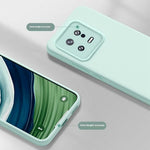 For Xiaomi 13 Case Precise Cutouts Liquid Silicone + PC Shockproof Phone Cover