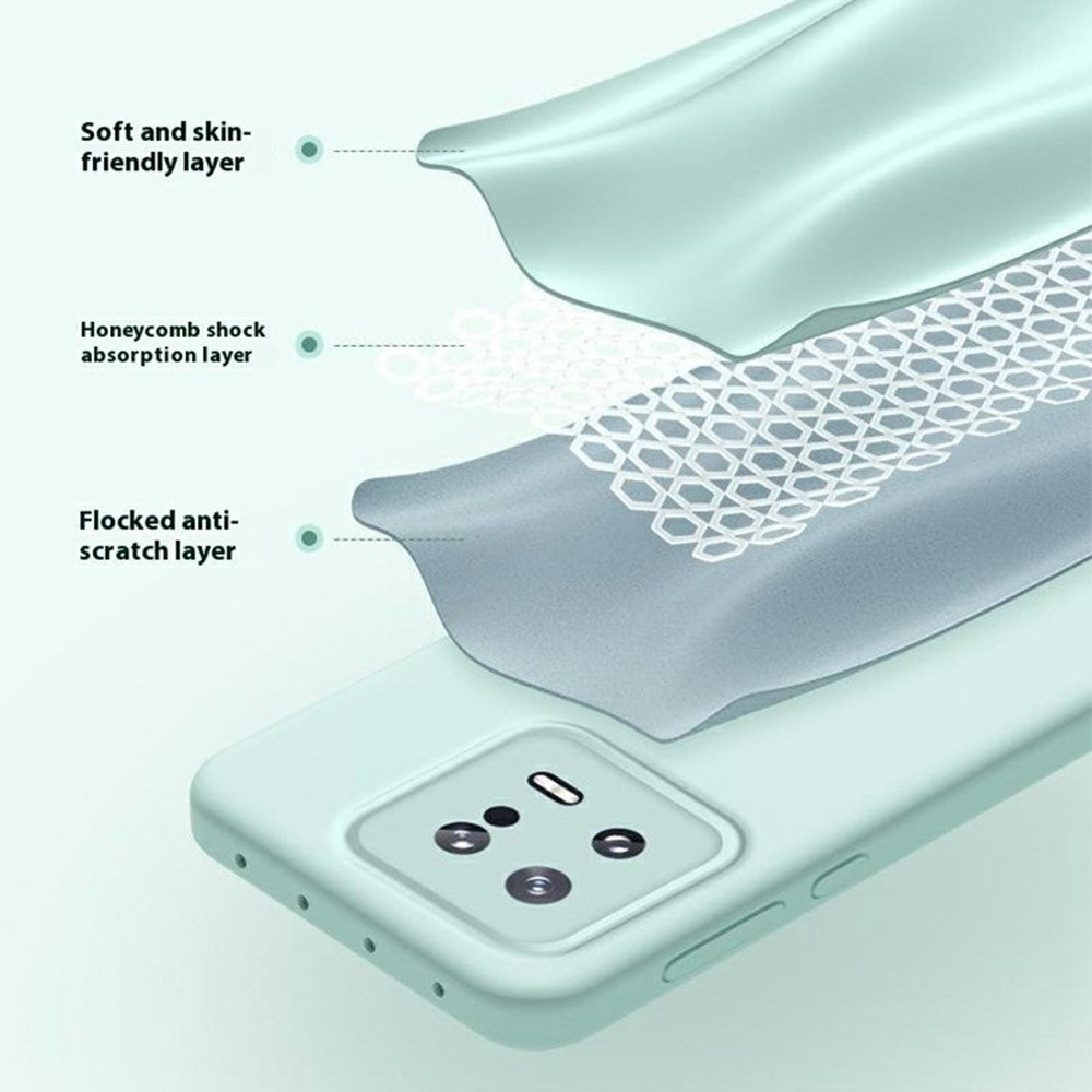 For Xiaomi 13 Magnetic Case Precise Cutouts Liquid Silicone + PC Phone Cover