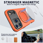 For iPhone 18 Pro Max / 17 Pro Max Magnetic Case Rotating Kickstand TPU + PC Phone Cover