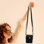 For Samsung Galaxy Z Flip6 5G Case with Shoulder Strap PU + PC Wallet Phone Cover Built-In Back Screen Film