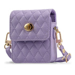 For Samsung Galaxy Z Flip6 5G Case with Shoulder Strap PU + PC Wallet Phone Cover Built-In Back Screen Film