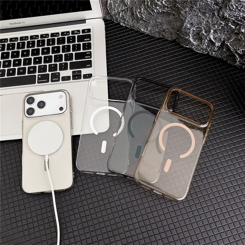 For iPhone 18 Pro / 17 Pro Crystal Clear Case Compatible with MagSafe Hard PC Phone Cover