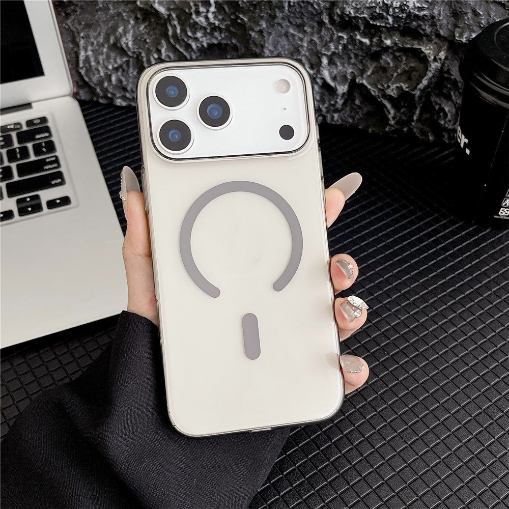 For iPhone 18 Pro / 17 Pro Crystal Clear Case Compatible with MagSafe Hard PC Phone Cover