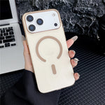 For iPhone 18 Pro / 17 Pro Crystal Clear Case Compatible with MagSafe Hard PC Phone Cover