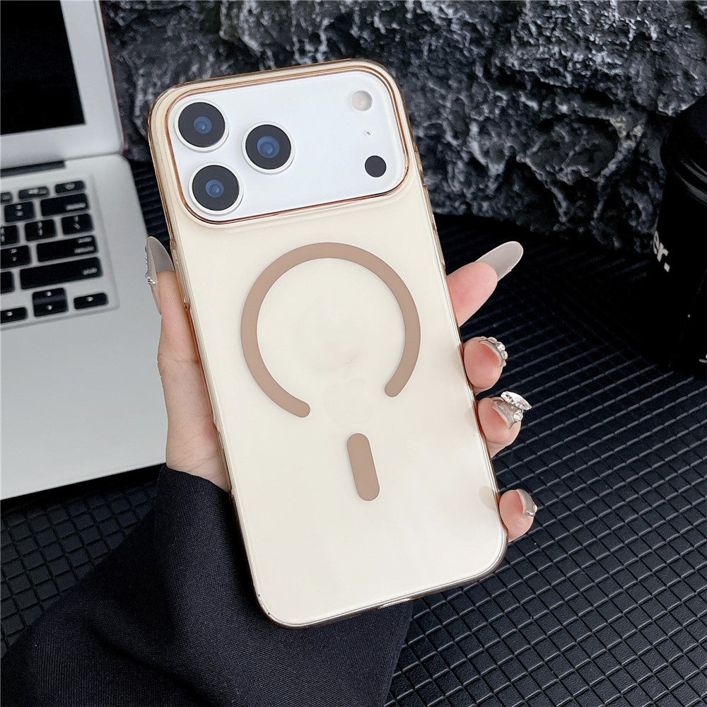 For iPhone 18 Pro / 17 Pro Crystal Clear Case Compatible with MagSafe Hard PC Phone Cover