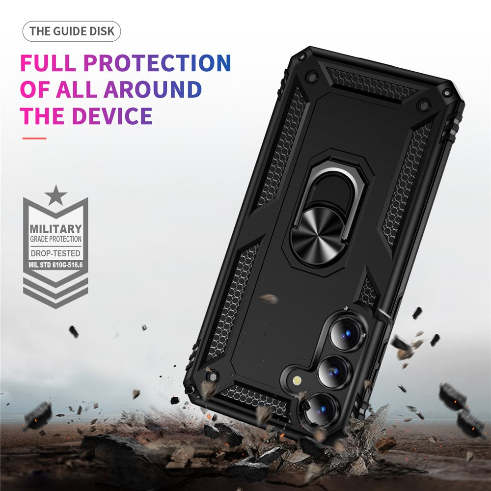 For Samsung Galaxy S25 FE Case PC + TPU Phone Cover with Kickstand