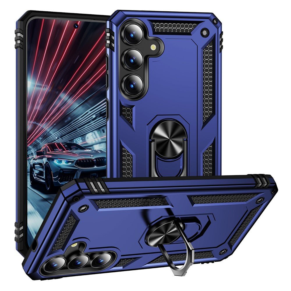 For Samsung Galaxy S25 FE Case PC + TPU Phone Cover with Kickstand