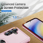 For Samsung Galaxy S25 FE Case Military Grade Ring Kickstand PC + TPU Phone Cover