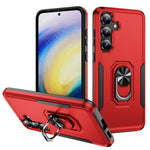 For Samsung Galaxy S25 FE Case Military Grade Ring Kickstand PC + TPU Phone Cover