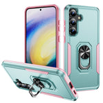 For Samsung Galaxy S25 FE Case Military Grade Ring Kickstand PC + TPU Phone Cover