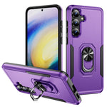 For Samsung Galaxy S25 FE Case Military Grade Ring Kickstand PC + TPU Phone Cover