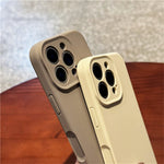For iPhone 13 Pro Case Precise Cutouts Liquid Silicone + PC Phone Cover with Wrist Strap
