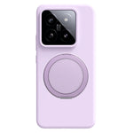 Xiaomi 14 Magnetiskt Skal Roterande Stativ Flytande Silikon PC mobilskal Skin Touch