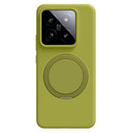 Xiaomi 14 Magnetiskt Skal Roterande Stativ Flytande Silikon PC mobilskal Skin Touch