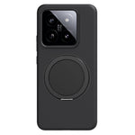 Xiaomi 14 Magnetiskt Skal Roterande Stativ Flytande Silikon PC mobilskal Skin Touch