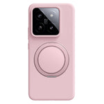 Xiaomi 14 Magnetiskt Skal Roterande Stativ Flytande Silikon PC mobilskal Skin Touch