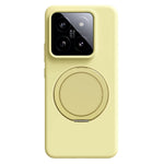 Xiaomi 14 Magnetiskt Skal Roterande Stativ Flytande Silikon PC mobilskal Skin Touch