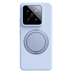 Xiaomi 14 Magnetiskt Skal Roterande Stativ Flytande Silikon PC mobilskal Skin Touch