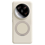 For XXiaomi 14 Ultra Magnetic Case Rotating Kickstand Liquid Silicone PC Phone Cover Skin Touch