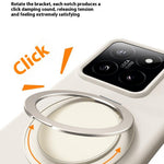For Xiaomi 13 Magnetic Case Rotating Kickstand Liquid Silicone PC Phone Cover Skin Touch