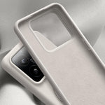 For Xiaomi 13 Magnetic Case Rotating Kickstand Liquid Silicone PC Phone Cover Skin Touch