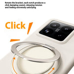 For Xiaomi 15 Magnetic Case Rotating Kickstand Liquid Silicone PC Phone Cover Skin Touch