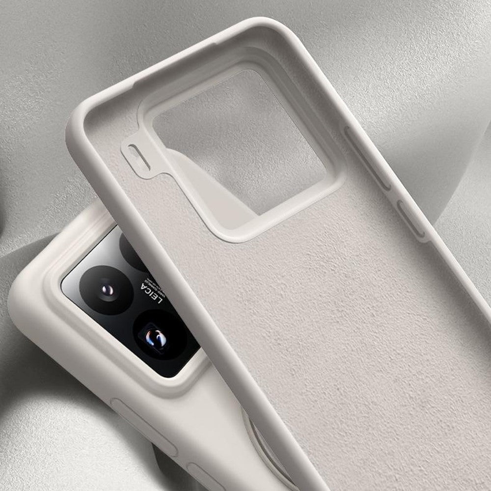 For Xiaomi 15 Magnetic Case Rotating Kickstand Liquid Silicone PC Phone Cover Skin Touch